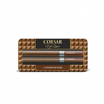 Сигариллы CORSAR 84мм, блистер 2шт (Кофе)